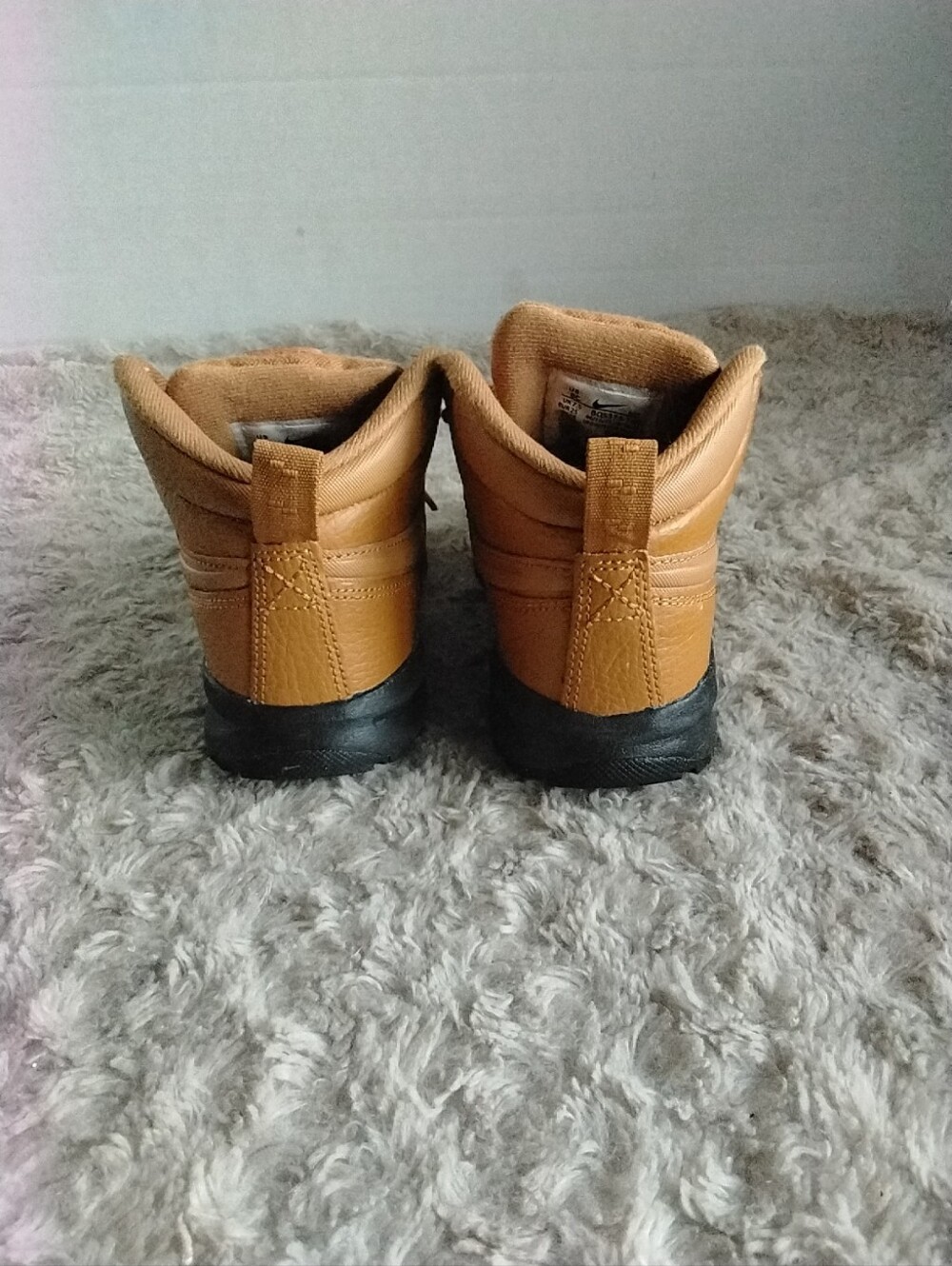 Nike Manoa LTR Boots Shoes (PS) BQ5374-700 Wheat/Wheat-Black Kids 8C. CLEAN. - Picture 4 of 7